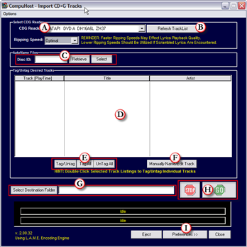 compuhost v2 lydrics not showing